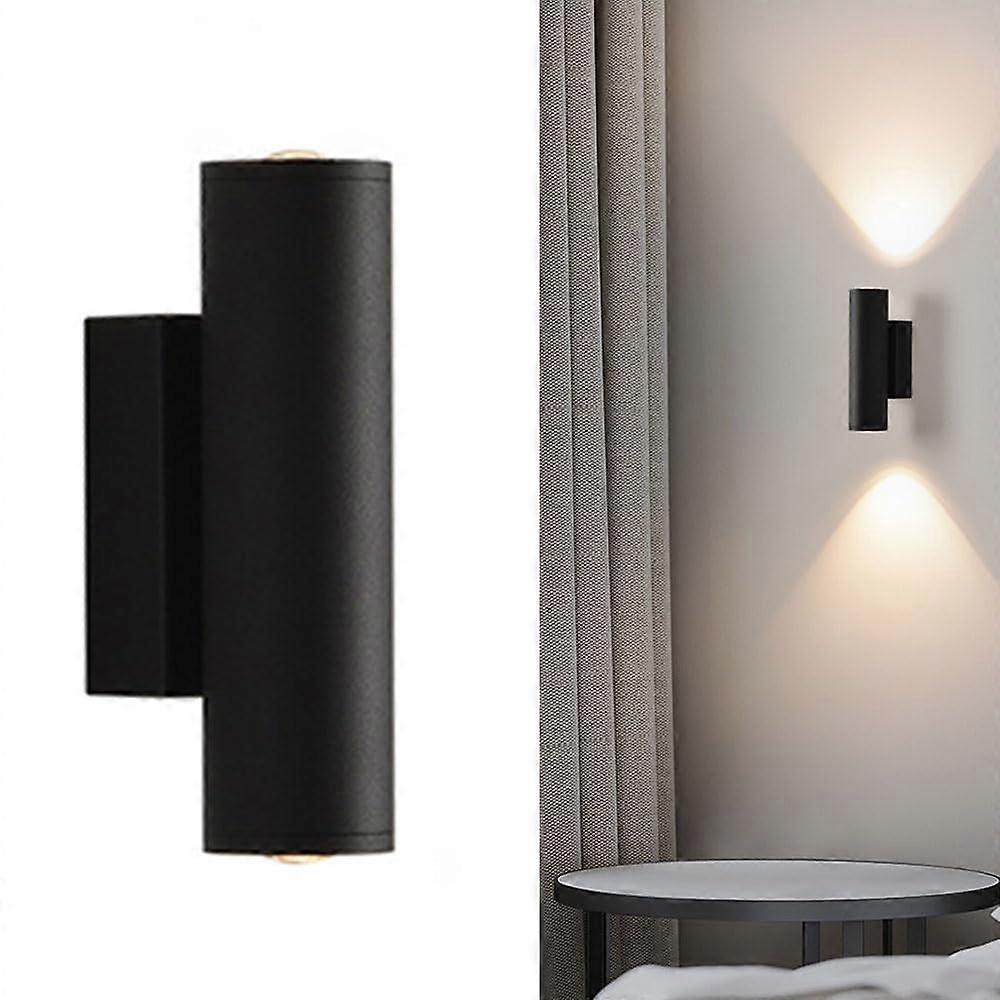 Modern LED Wall Sconce with Adjustable Color Temperature, Up and Down Lighting for Bedroom Bathroom