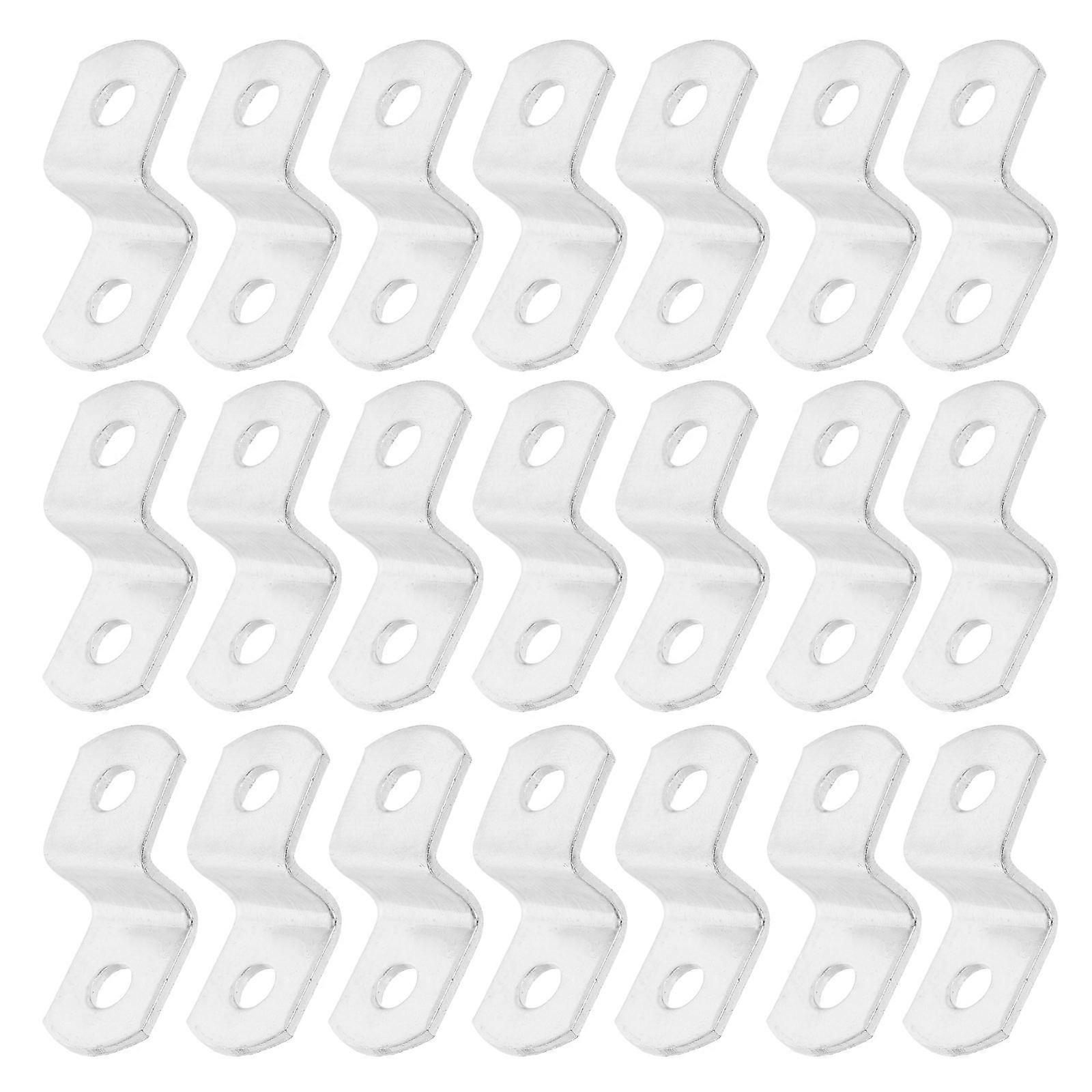 Silver Z-Shaped Deflection Angle Code Metal Clips for Picture Framing 50Pcs