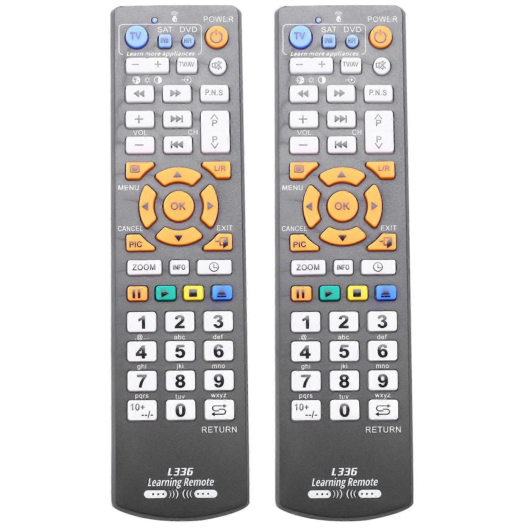 2X Universal Smart Remote Control Controller with Learning Function for TV SAT CBL