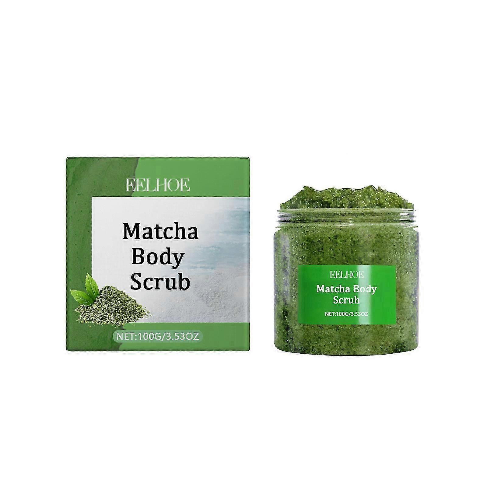 Revitalizing Matcha Sea Salt Scrub with Peppermint
