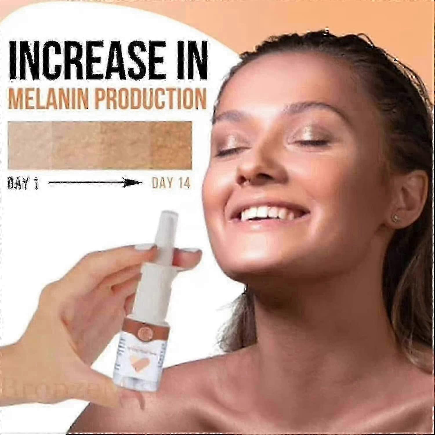 3-Pack 20ml Sunless Tanning Nasal Spray - Quick-Dry Formula for Deep Tan