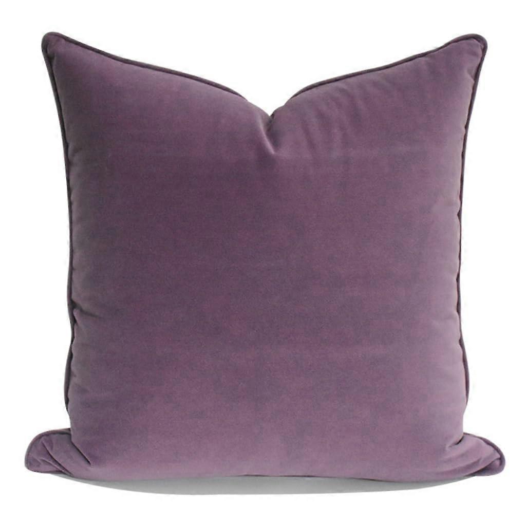Solid Color Throw Pillow Cover with Hidden Zipper, Durable Synthetic Fiber, 0.4'x0.4' Sofa Cushion