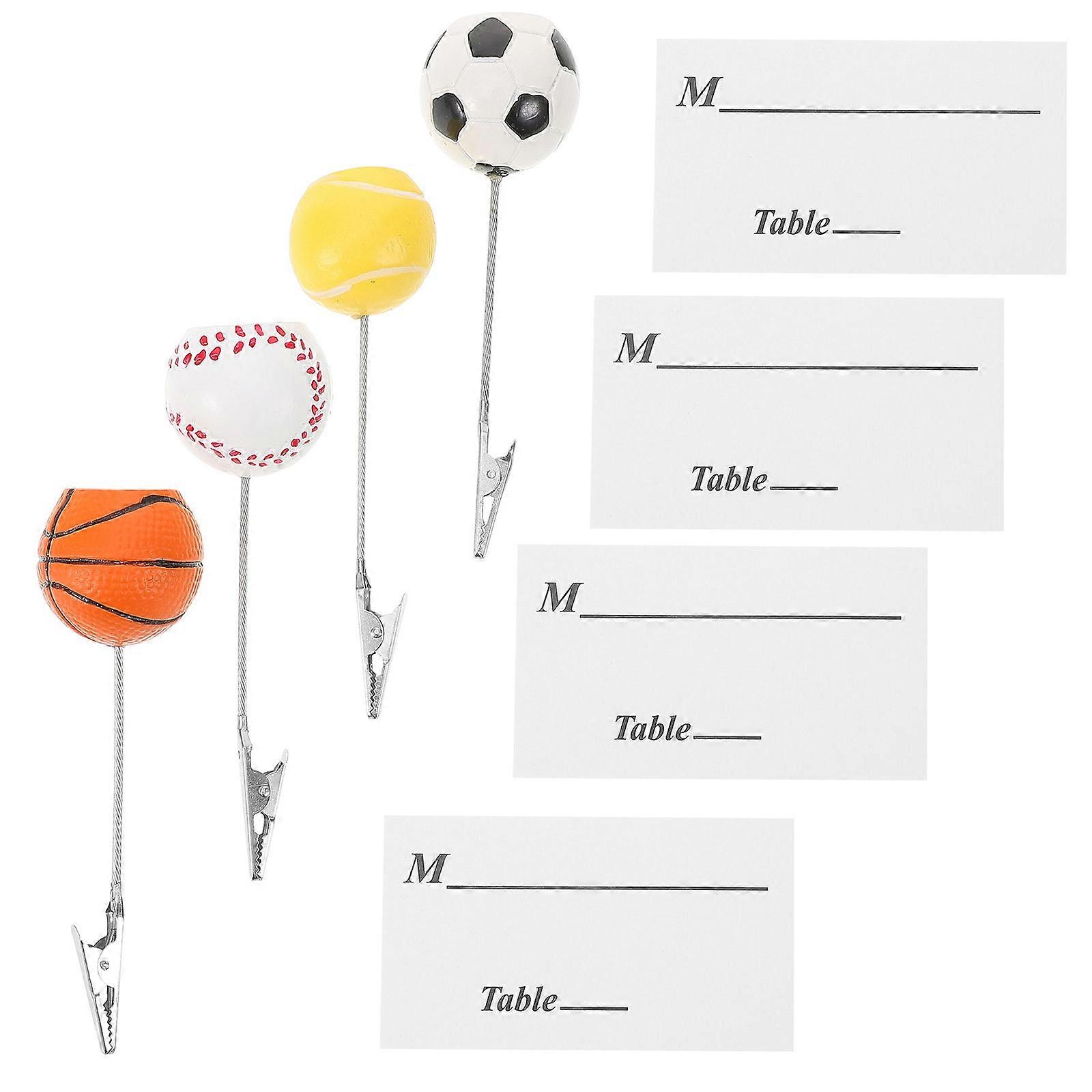 Sports Theme Photo Holder for Desktop Table Display Set 4Pcs