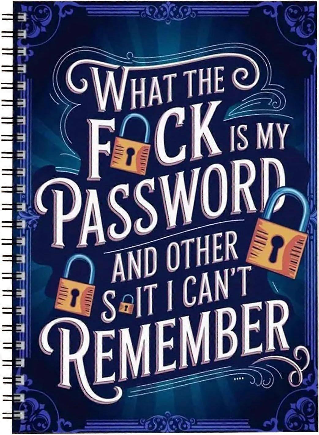 Password Keeper Book, Spiral Information Manager, 5.71x8.27 Inch Notebook with Sturdy Feature, Login Record Journal, Security Accessory with Modern De