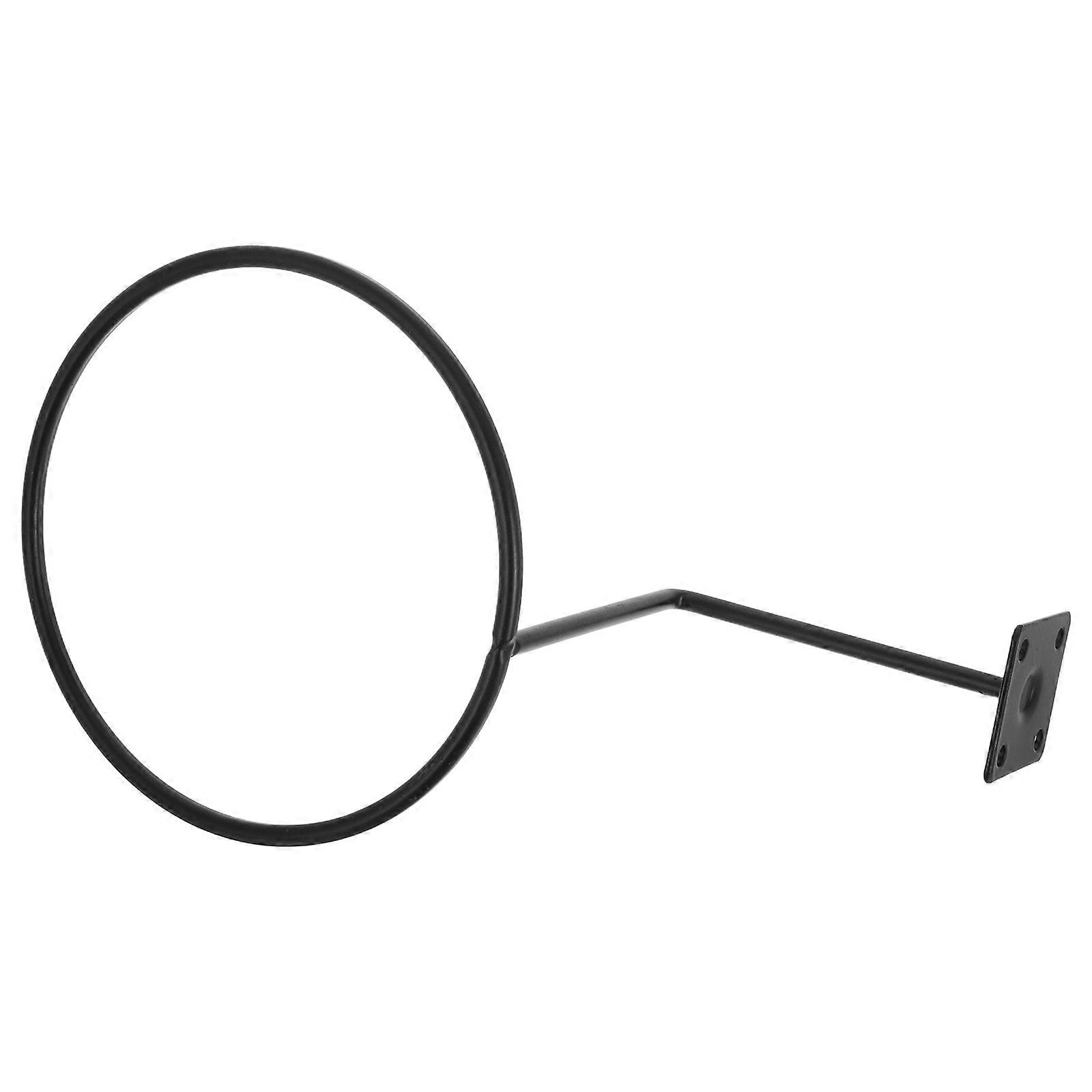 Iron Hat Rack Wall Mounted Black Hat Hook Display Organizer