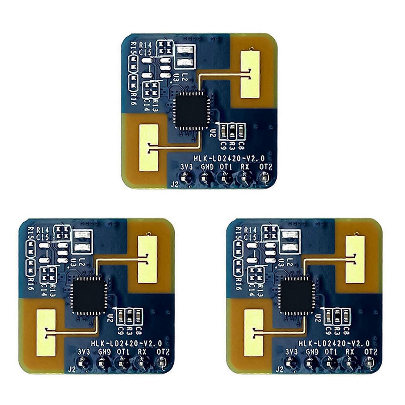 3X 24G MmWave LD2420 Human Presence Radar Sensor Motion Detection Module
