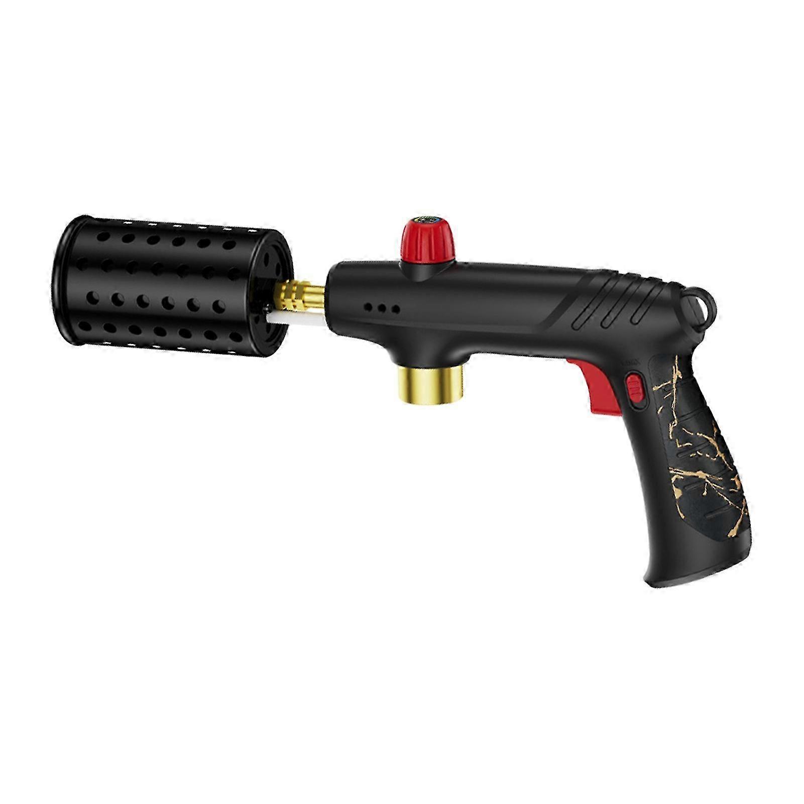 Propane Torch, Cooking Blow Torch Gun with Safety Lock, Charcoal Lighter, Flame Thrower, Kitchen Food Torch Head for Grill, Sous Vide, BBQ