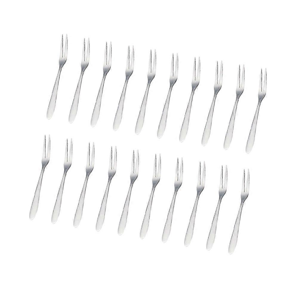 Stainless Steel Fruit Fork Mini Forks for Fruit Use 20Pcs Set