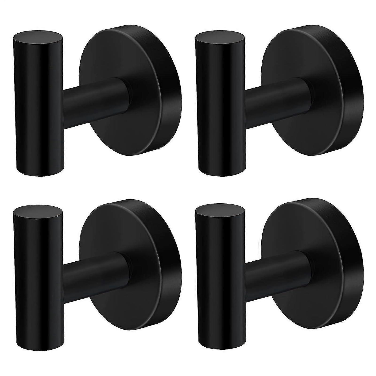 Stainless Steel Wall Hooks Rustproof Bathroom Hooks for Towels Clothes Hats Kitchen Easy Mount