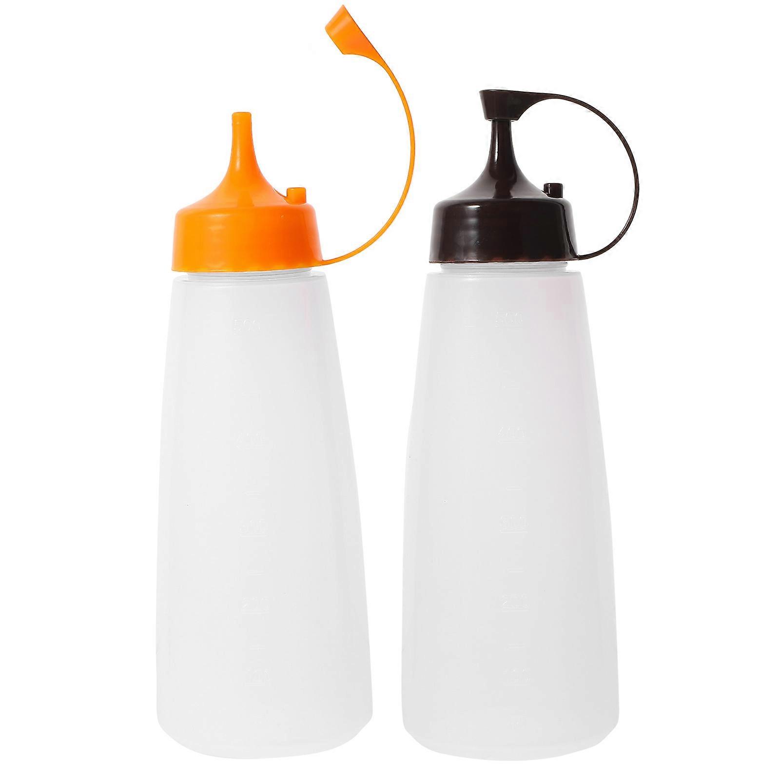 Squeeze Bottles Sauce Bottles for Kitchen Use 1Set Set Assorted Color