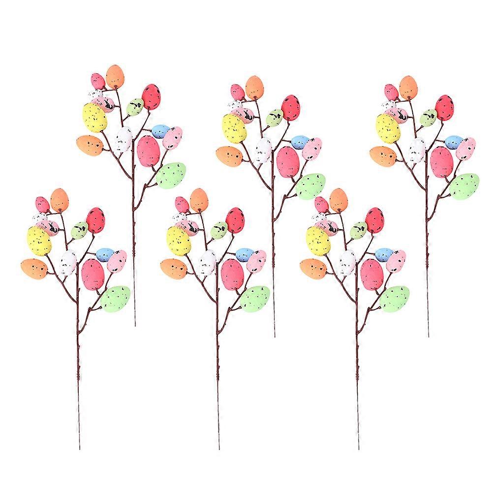 Easter Egg Decors Multi Color Bird Egg Decorations for Decoration 1Set