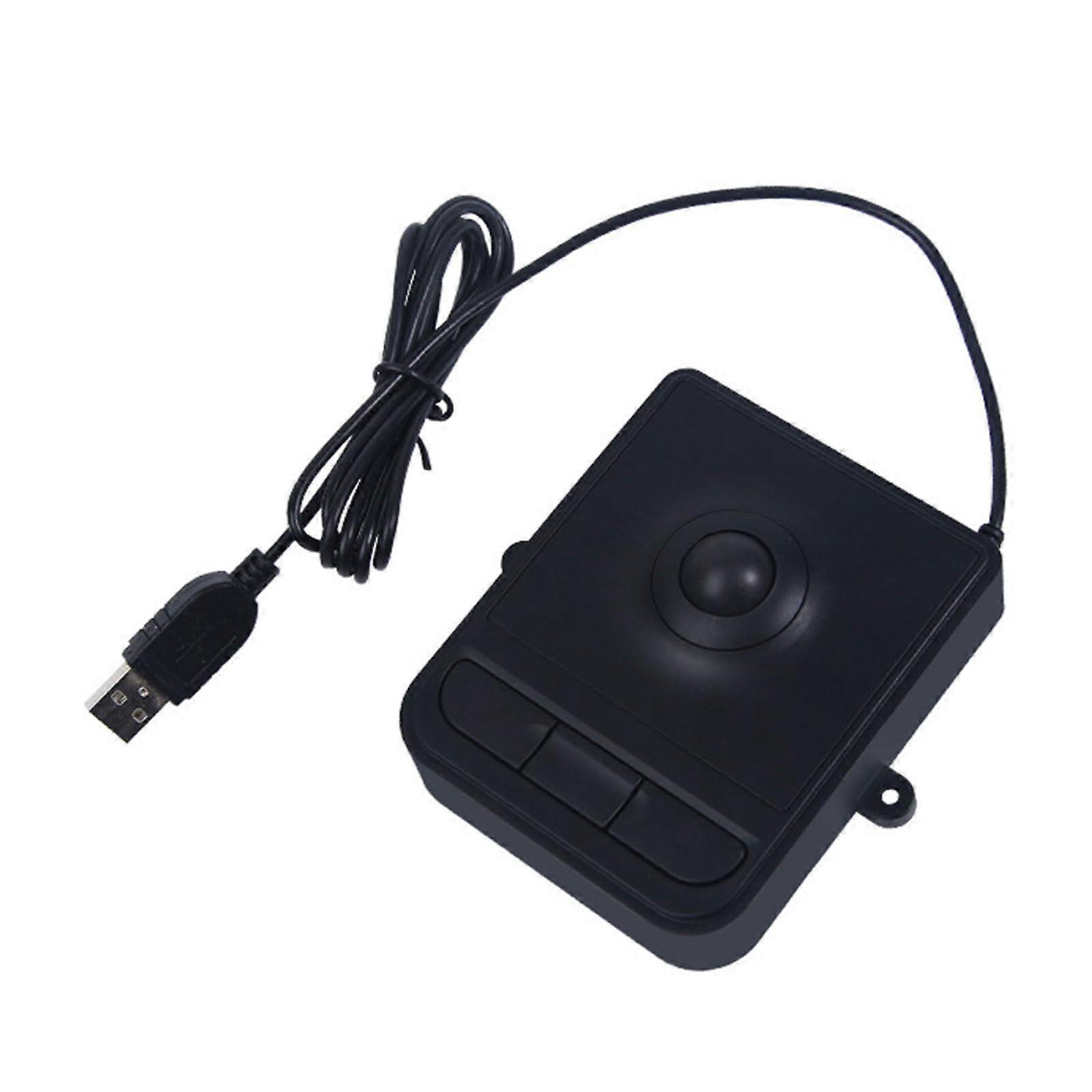Ergonomic USB Touchpad with Trackball, Plug and Play Industrial Touch Control Pad for PC