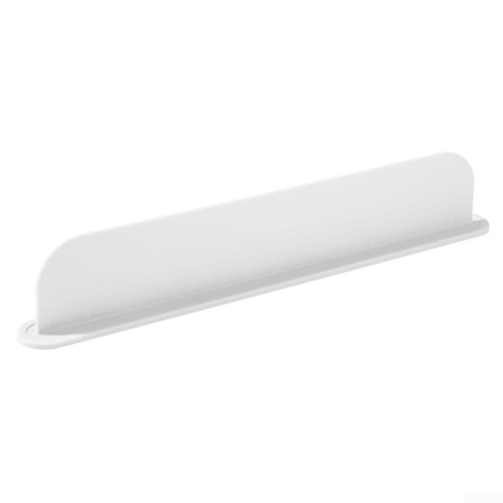 Sink Splash Guard Silicone Water Barrier for Kitchen Countertop Splash Control, White