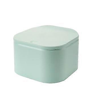 Small Desktop Trash Can with Swing Lid, Compact Tabletop Garbage Bin for Home or Office