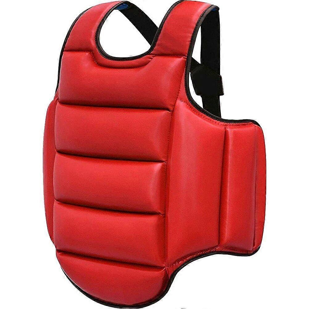 Martial Arts Chest Protector with Adjustable Straps Breathable Foam Padding for Boxing Karate MMA