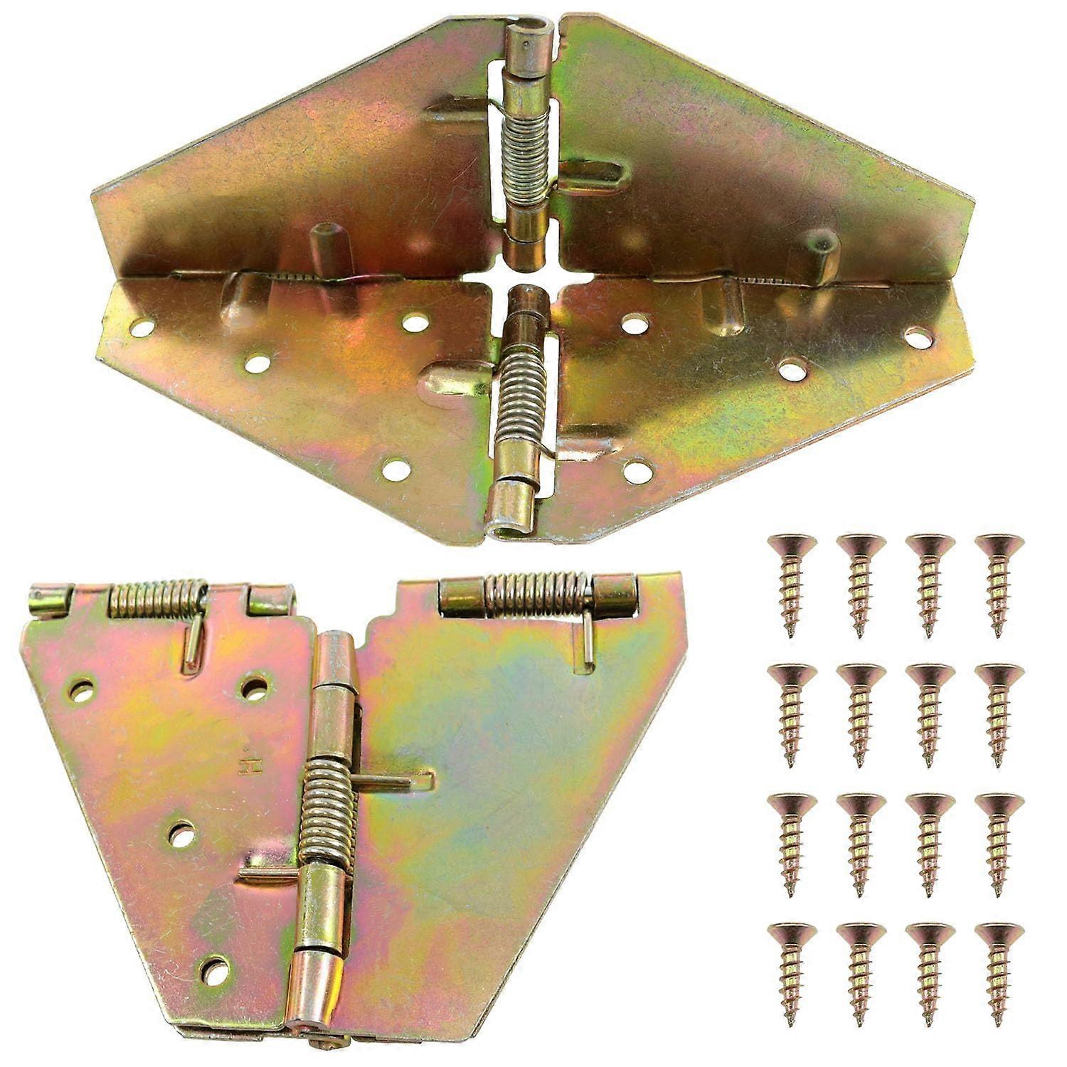 Heavy Duty Folding Table Hinge with Screws, 180° Drop Leaf Bracket, RustResistant 2pcs