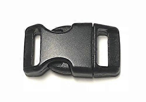 5/8 Inch Black Paracord Buckle 50 Pack Secure Contoured Side Release Closure for Bracelets