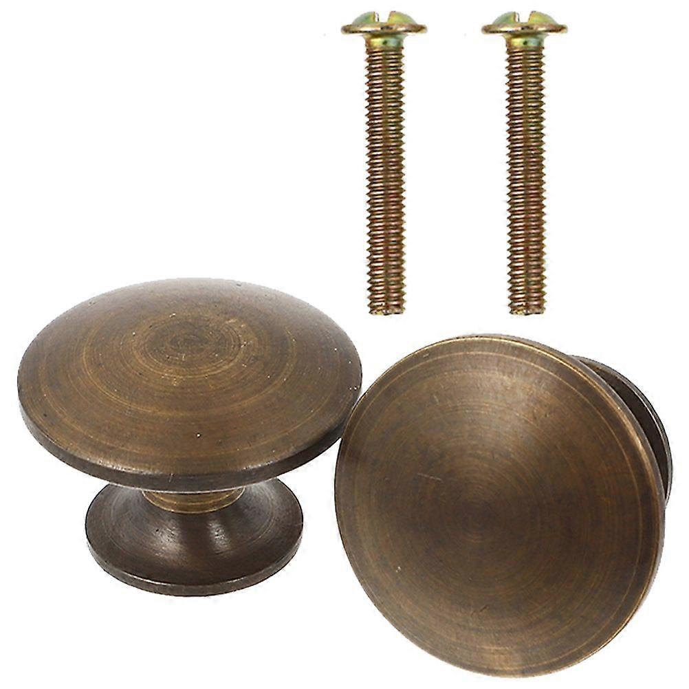 2pcs Household Cabinet Copper Doorknob Furniture Knobs Drawer Pulls Handle Kitchen Cupboard Knobs