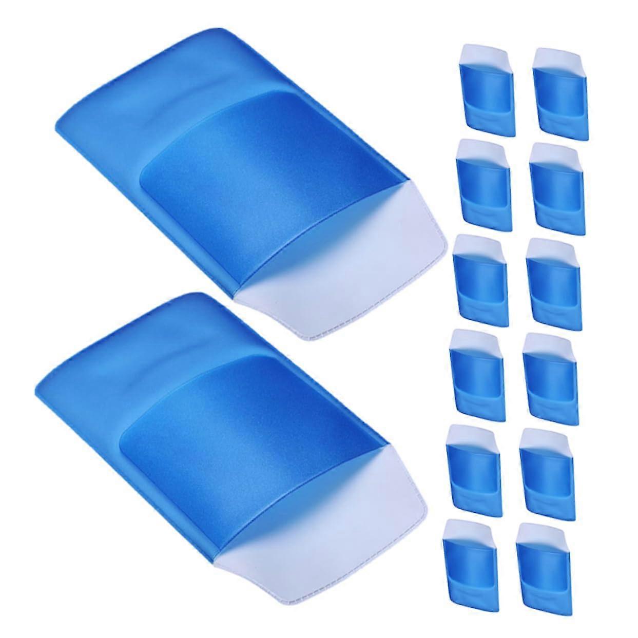 Nurse Pocket Organizer Pen Holder for Lab Coat MultiPocket Storage Protector Sky Blue 20pcs