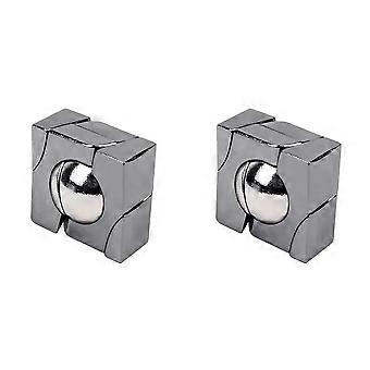 2X Brain Teaser Puzzle 3D Unlock Decompression Toys for Adults Kids IQ Challenge Games Metal Puzzles Educational Toy