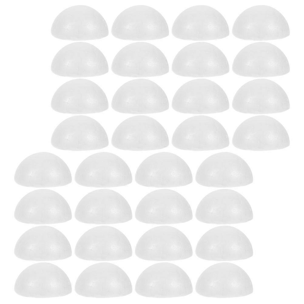 Half Ball Shape Material for DIY Flower Arrangement 50Pcs White