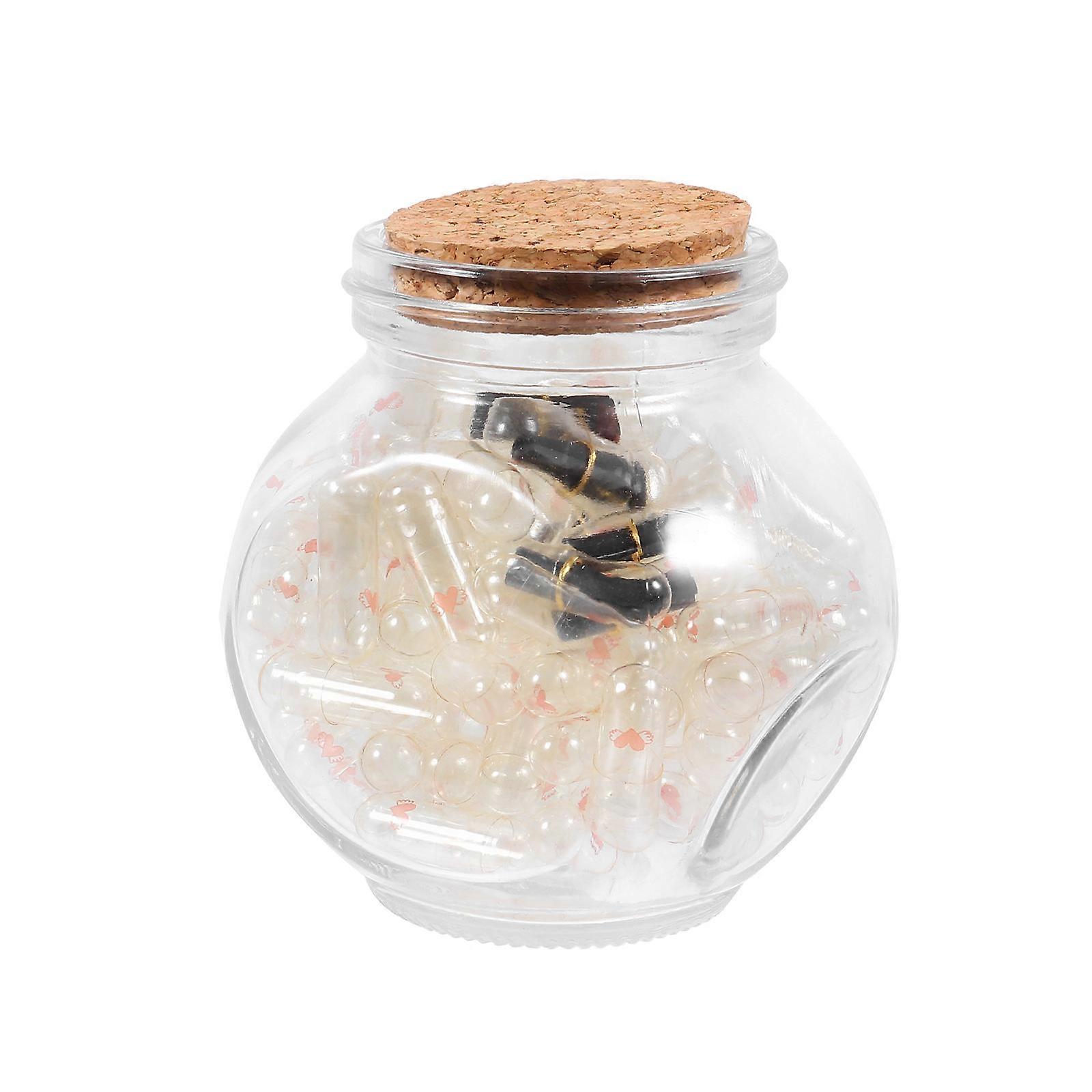 Gift Message Bottle with Letters for Decoration Use 1Set