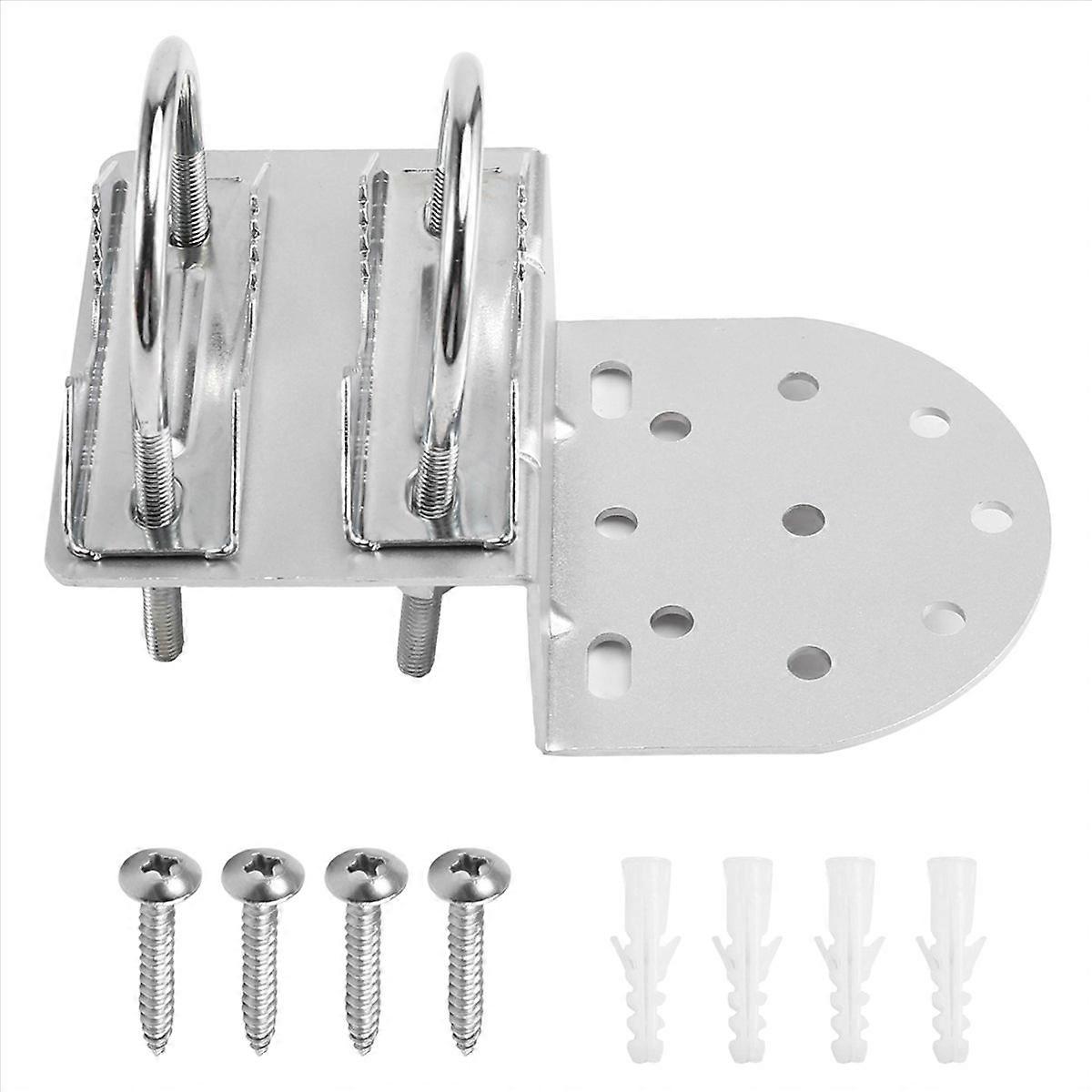 Outdoor Antenna Bracket with Double U-Bolts Clamp Pole Mount