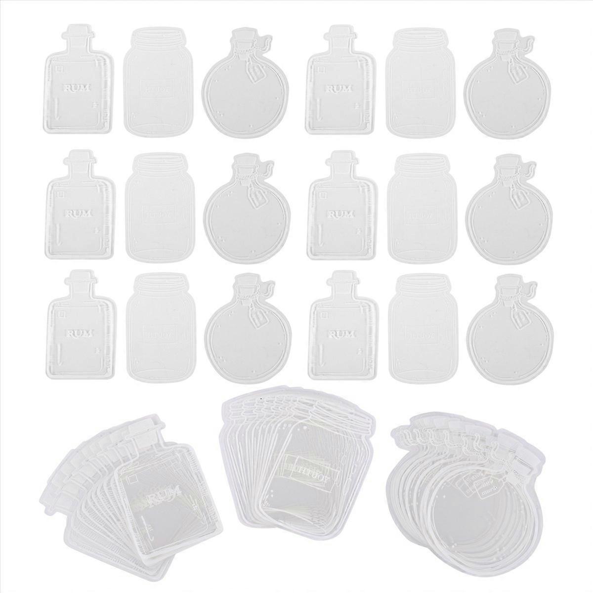 Dried Flower Bookmark Bottle,Transparent Dried Flower Bookmarks, C