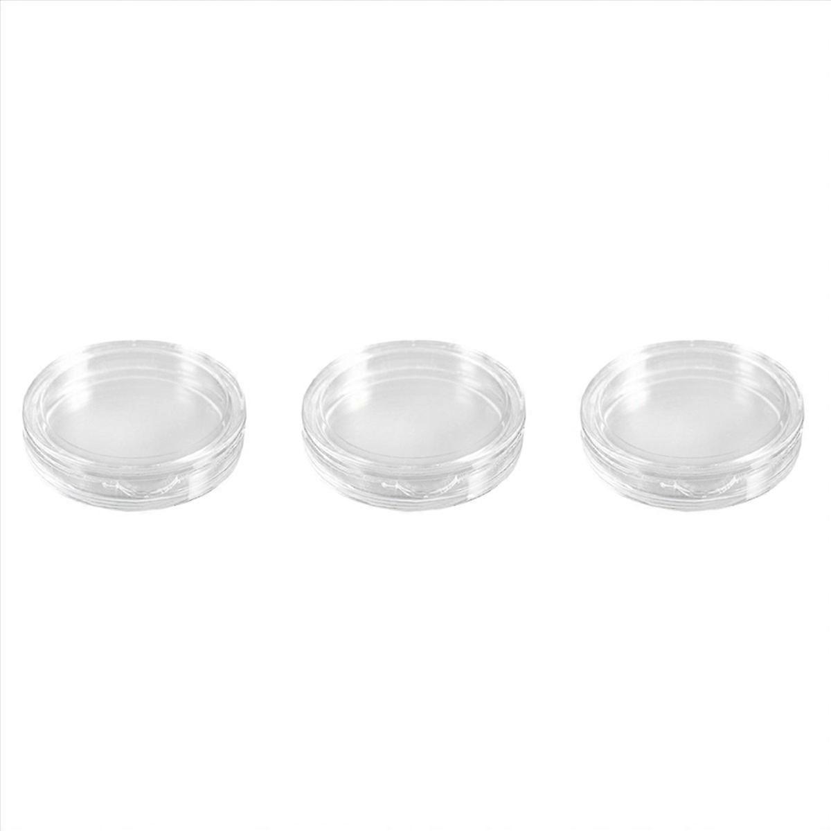 30 Pcs Transparent Small Plastic Coin Box 23mm