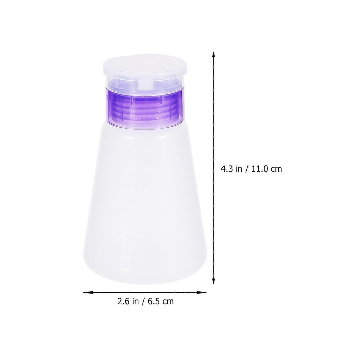 Press Bottles Pump-Bottles for Storage Use 2Pcs Transparent Makeup Containers