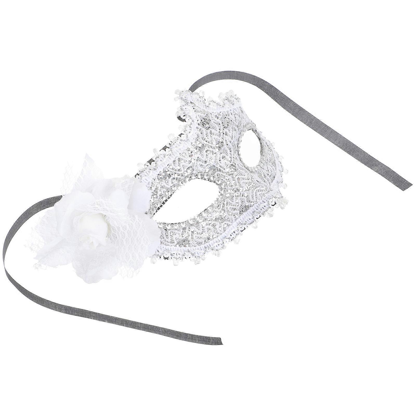 Lace Masks Delicate Mask for Decor 1Pcs Silver Face Decoration