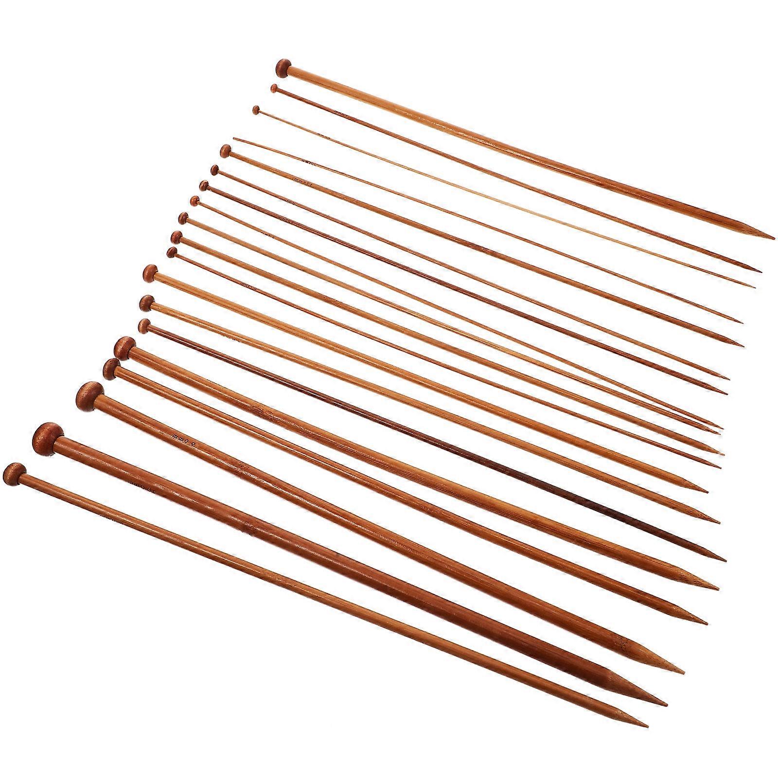 Knitting Needle Kit 18Pcs Straight Yarn Needles for Knitting