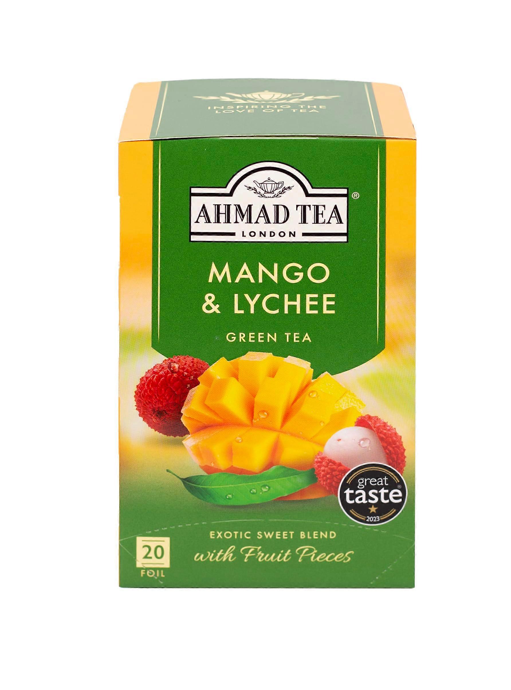 Ahmad Tea Mango & Lychee Green Tea Teabags (BUNDLE)
