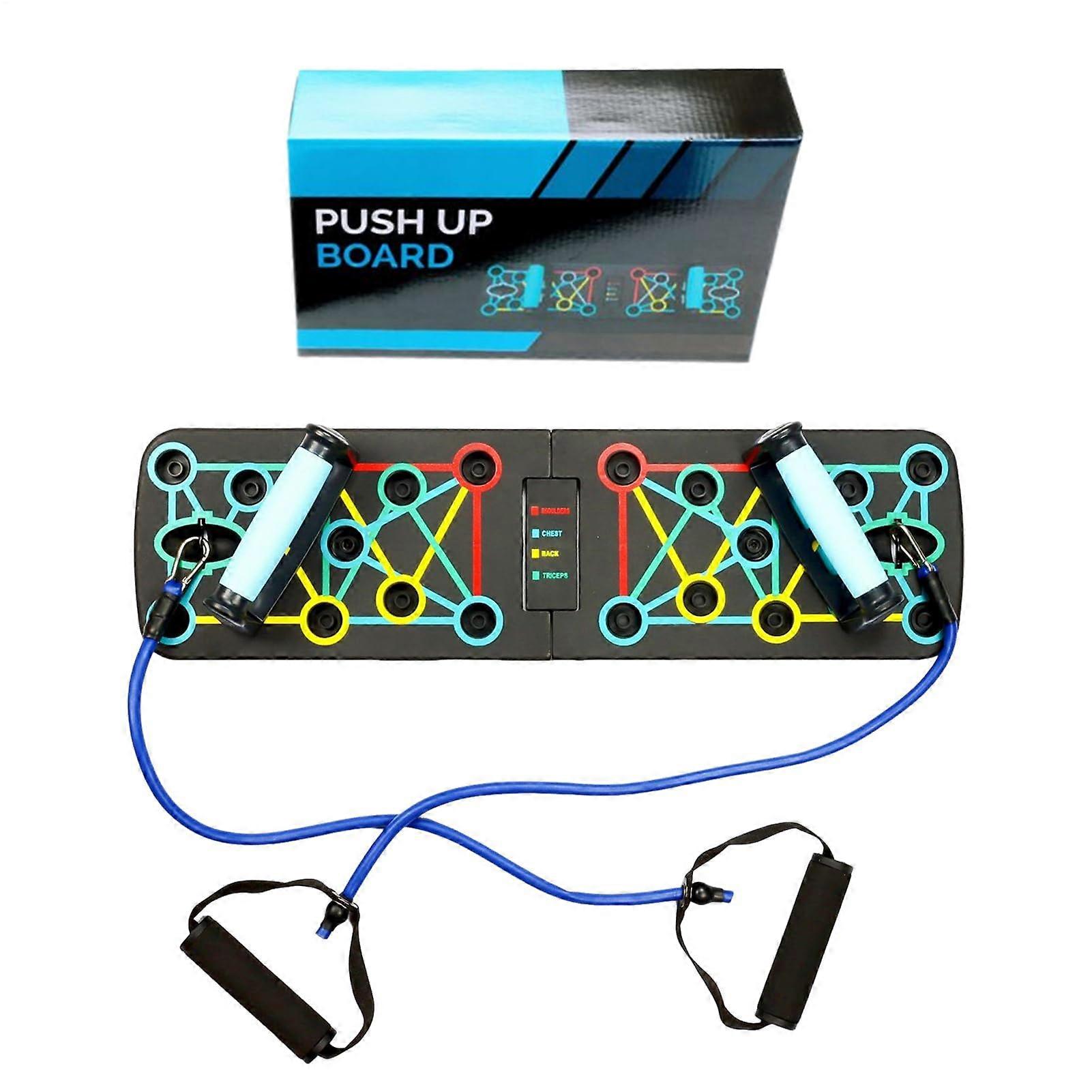 Push Up Board with NonSlip Handles, Foldable MultiAngle Training System for FullBody Workout