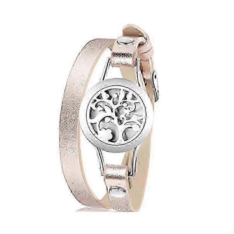 Essential Oil Diffuser Leather Bracelet for Aromatherapy Locket
