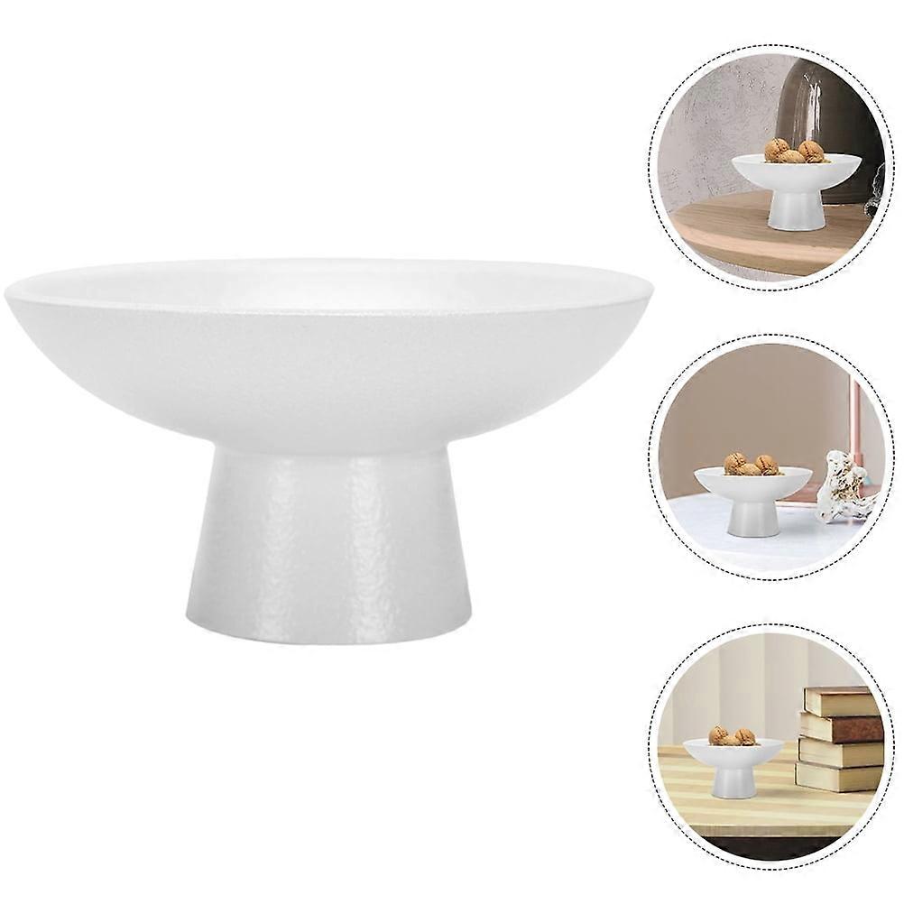White Ceramic Dessert Stand Practical for Storage and Display