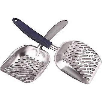 Cat Litter Shovel Heavy Duty Metal Pet Litter Shovel Durable Pet Sieve Shovel (14 x 5.5 x 1.67 inch