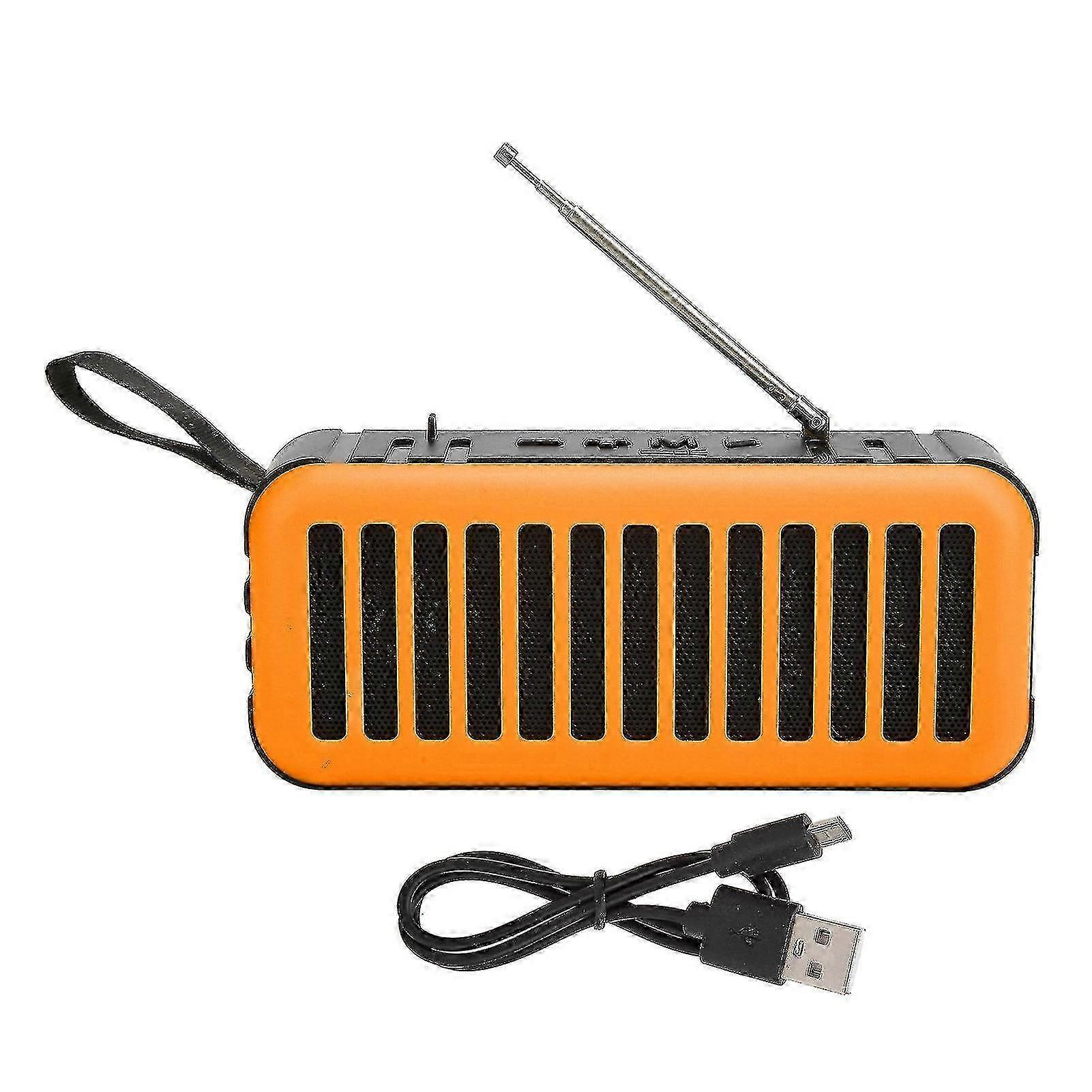 D62 Wireless Bluetooth Speaker Mini Portable Solar Powered Subwoofer Support FM