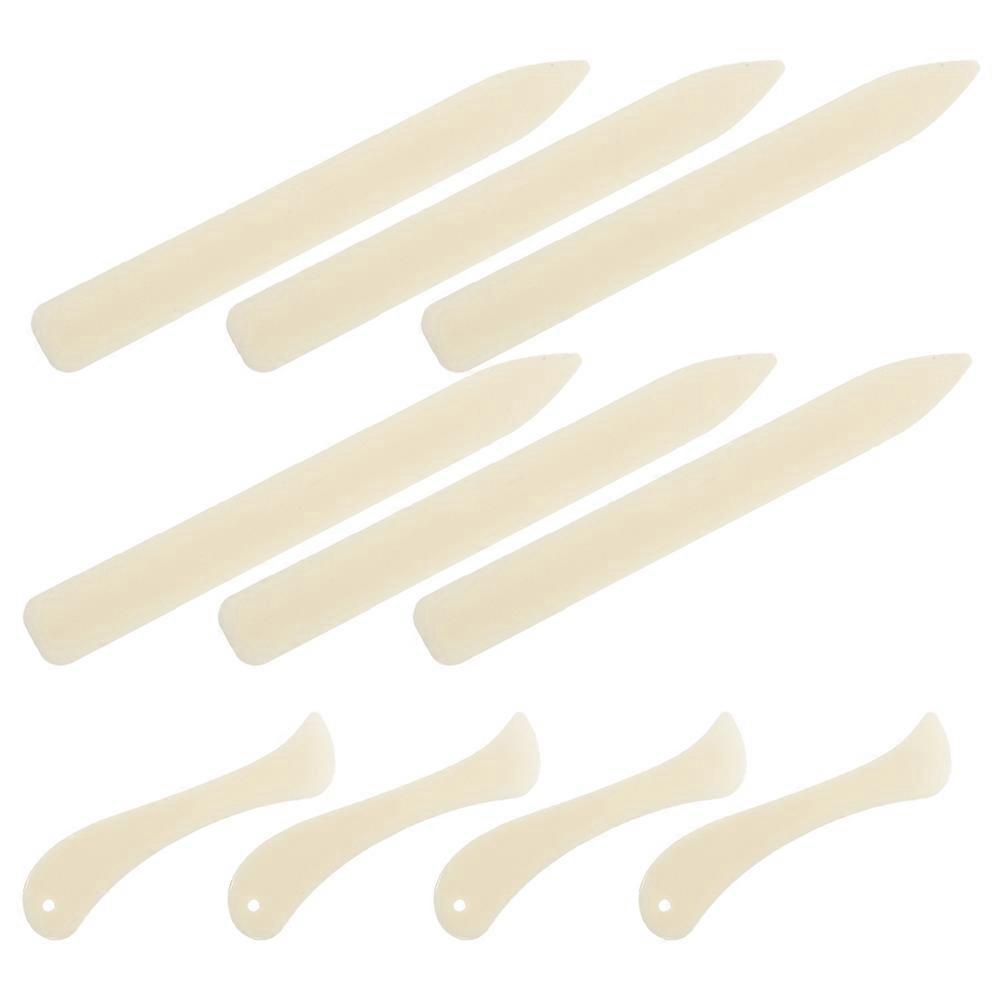Bone Folder Plastic Scoring Tool for Paper Folding 1Set Beige Crafting Tool