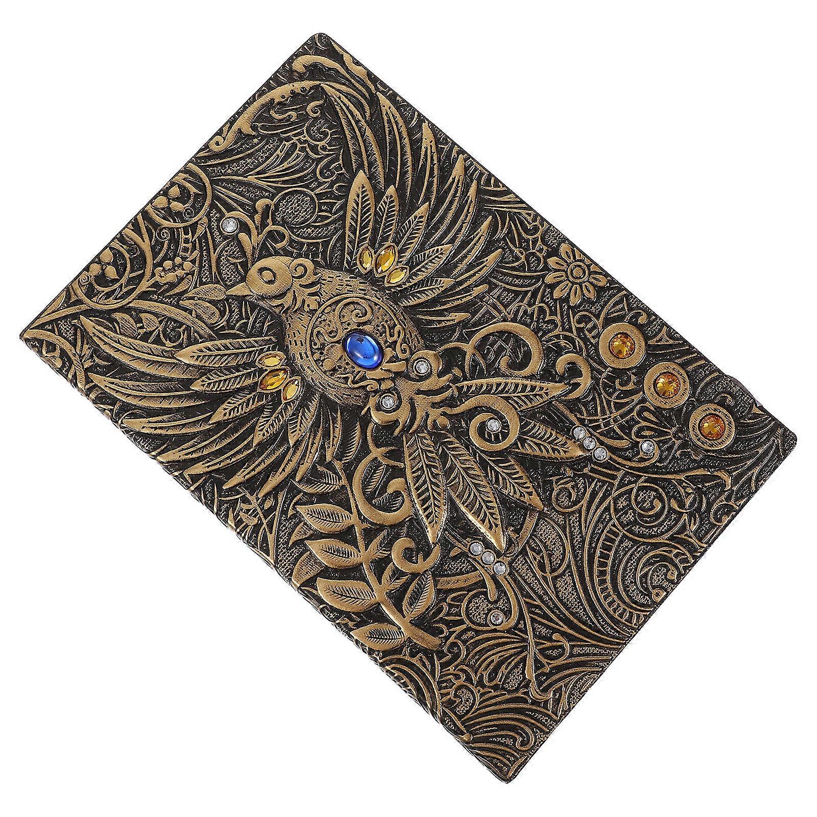Writing Notepad Retro Embossed Cover for Collection 2Pcs