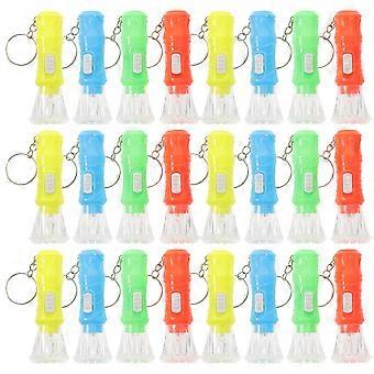 LED Keyring Light 100Pcs Key Chain Light Portable Keychain Flashlight Emergency Situations Assorted Color