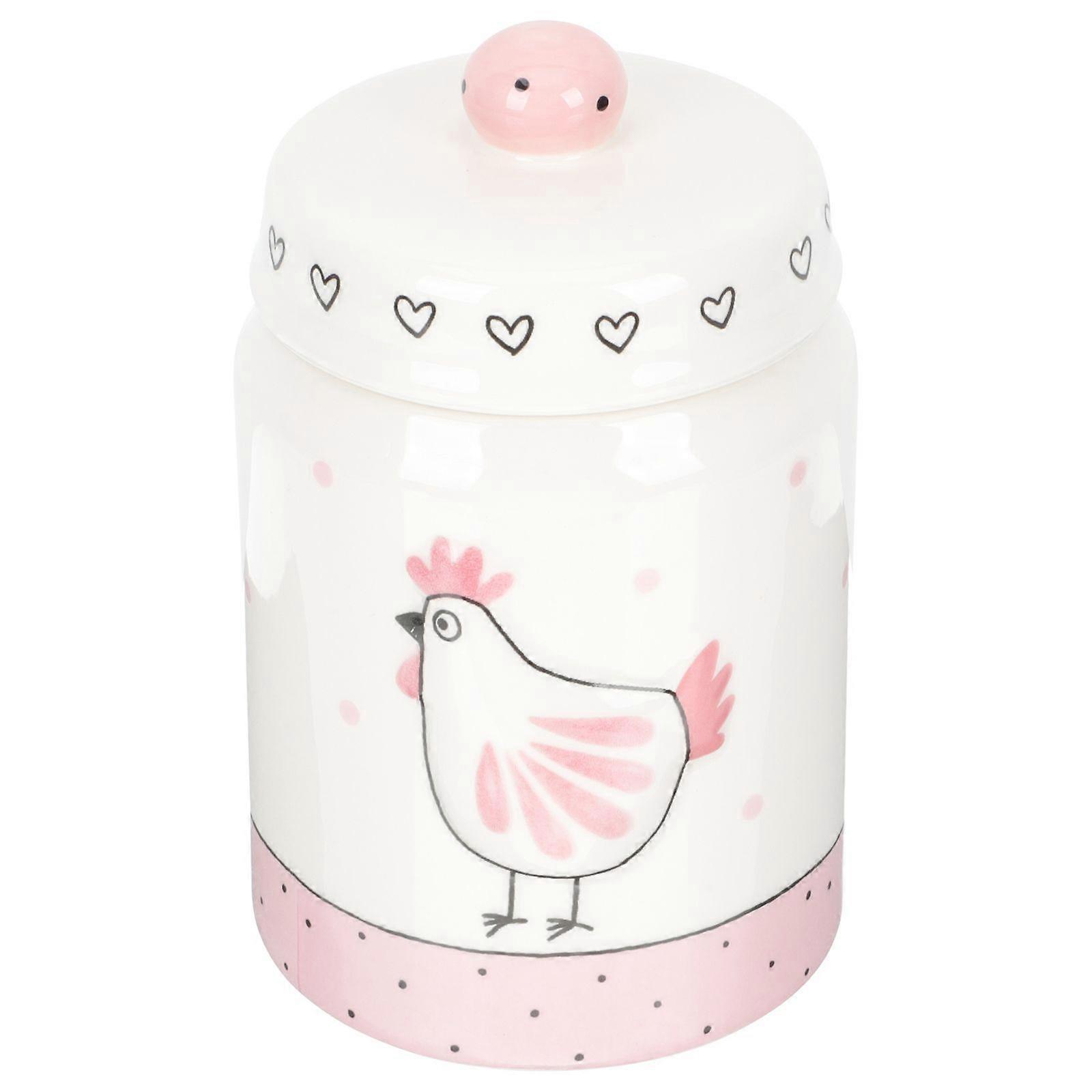 Ceramic Tea Canister Multi-functional Candy Spice Jar Coffee Storage Jar Easter Gift Multi