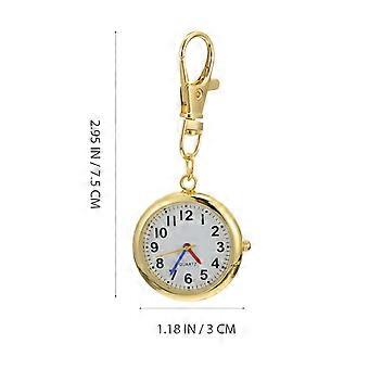 Legeringshorloge voor ouderen, draagbaar ontwerp, zakhorloge voor dagelijks gebruik, rond ontwerp, zink, 1 stuk
