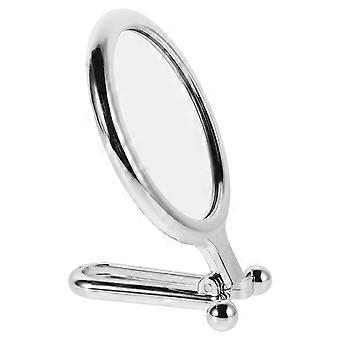 Portable Double Sided Magnifying Makeup Mirror Handheld with Handle 5X for Home