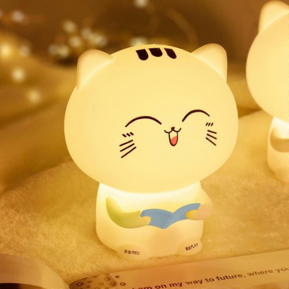 Creative Multifunctional LED USB Rechargeable Cute Night Light