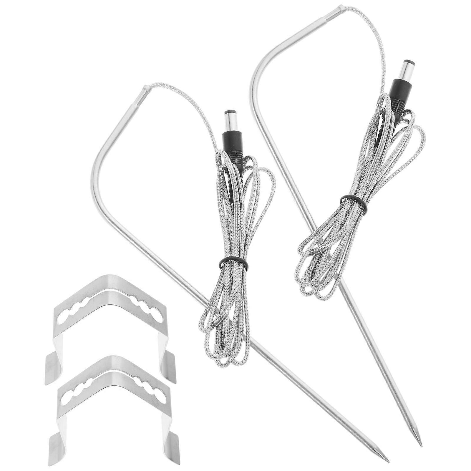 Meat Temperature Probe Replacement for Baking Thermometer 1Set Silver Kitchen Use