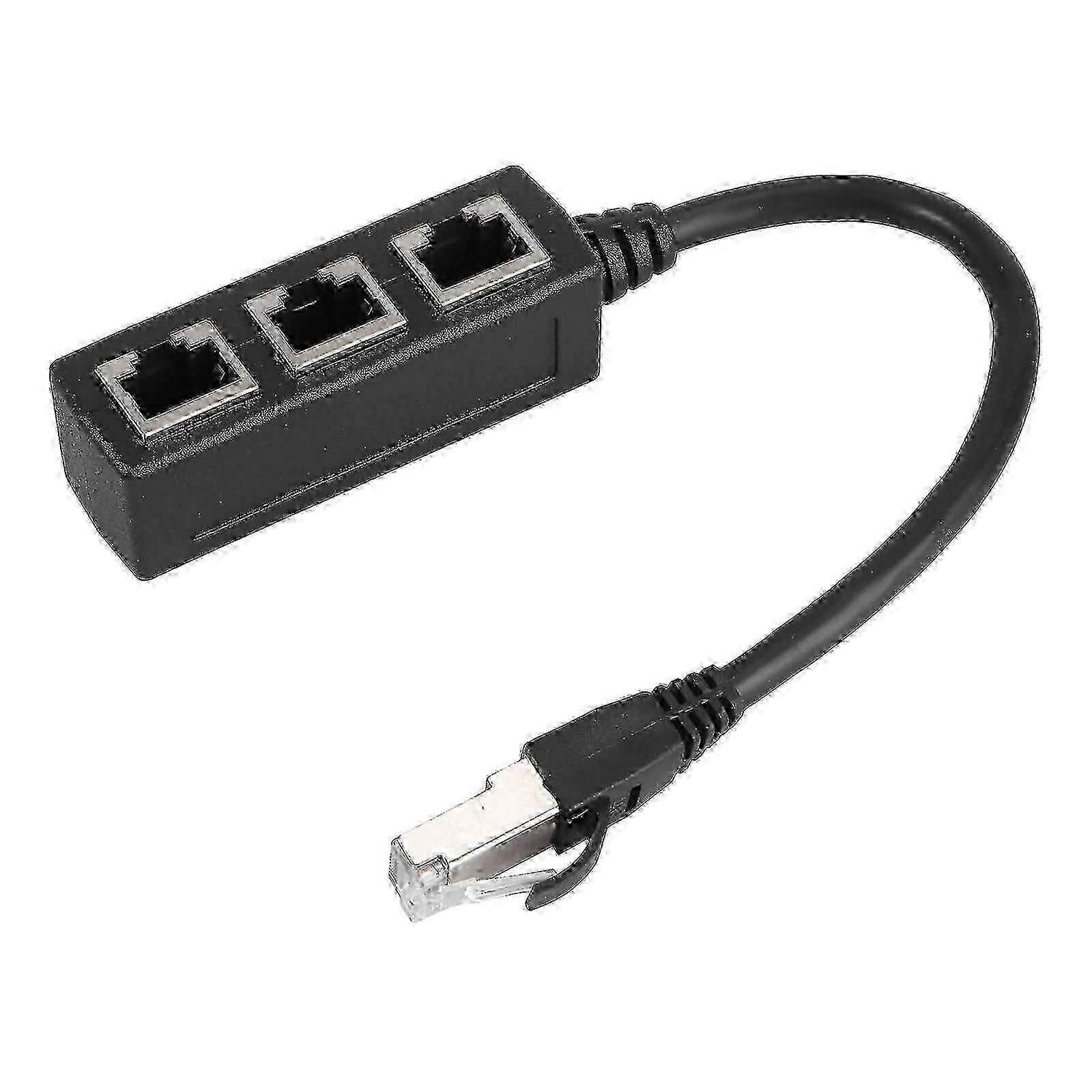 Ethernet Network Cable Splitter with Multiple Ethernet Ports compatible with Internet Connection