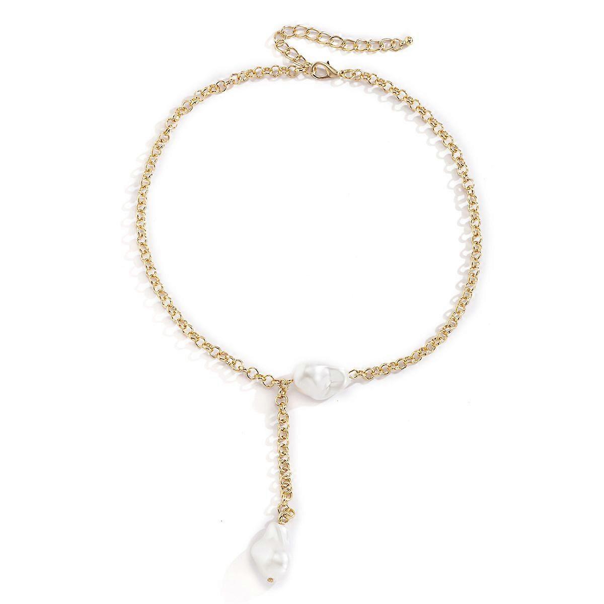 Single Layer Delicate Chain Collar Necklace