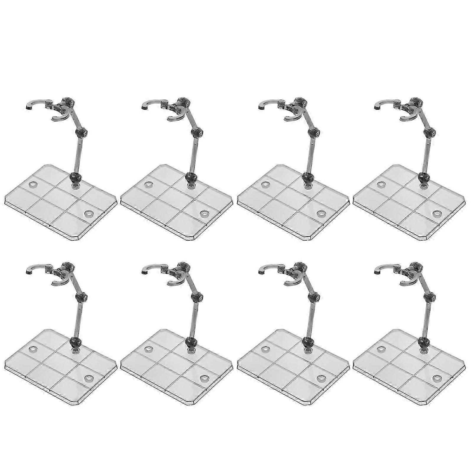 Handheld Model Support Stand for Action Figure Display 8Pcs Plastic Holder
