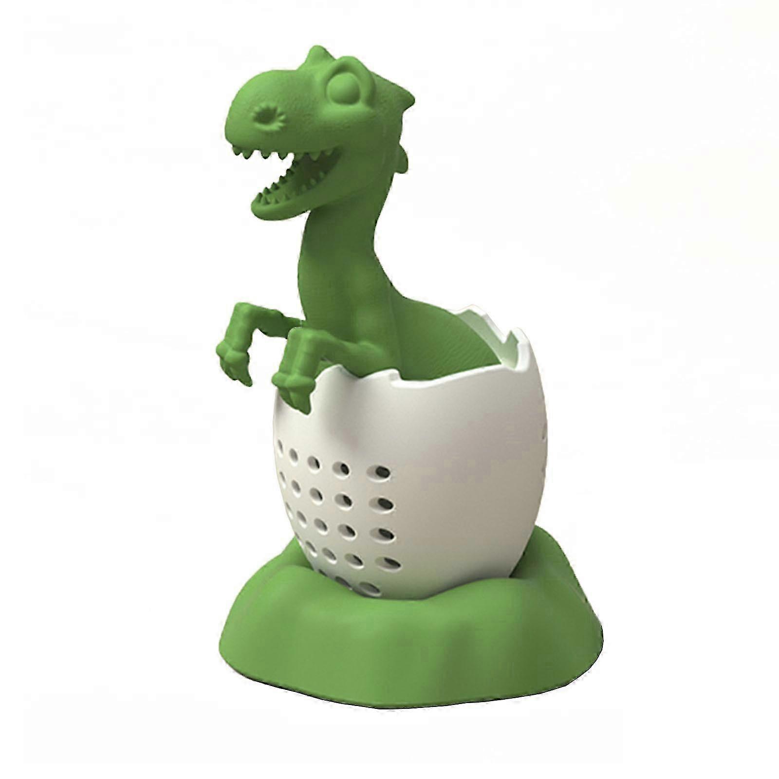 Silicone Material Green Tea Infuser Tea Filter Cute Dinosaur Shaped Tea Strainers Reusable Cute Tea Diffuser Strainers